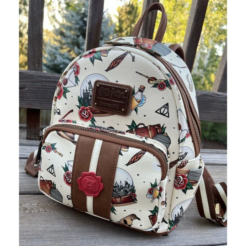 Loungefly Harry Potter Tattoo Art Mini Backpack Bag